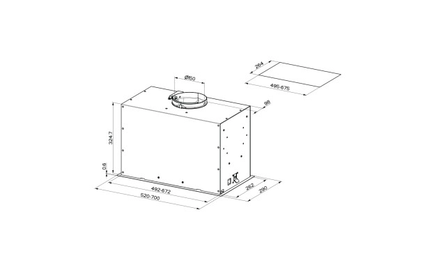Аспиратор за вграждане Faber INKA LUX EVO X A52